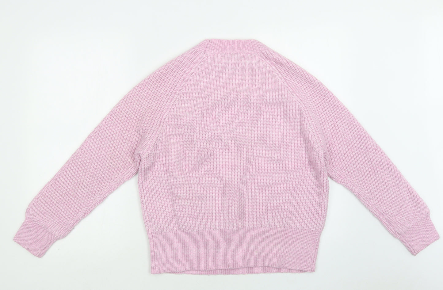 Primark Womens Purple Mock Neck  Acrylic Pullover Jumper Size S