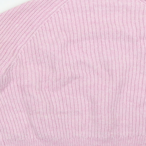Primark Womens Purple Mock Neck  Acrylic Pullover Jumper Size S