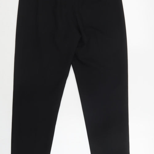 George Womens Black  Polyester Dungarees Trousers Size 12 L29 in Regular Hook & Loop
