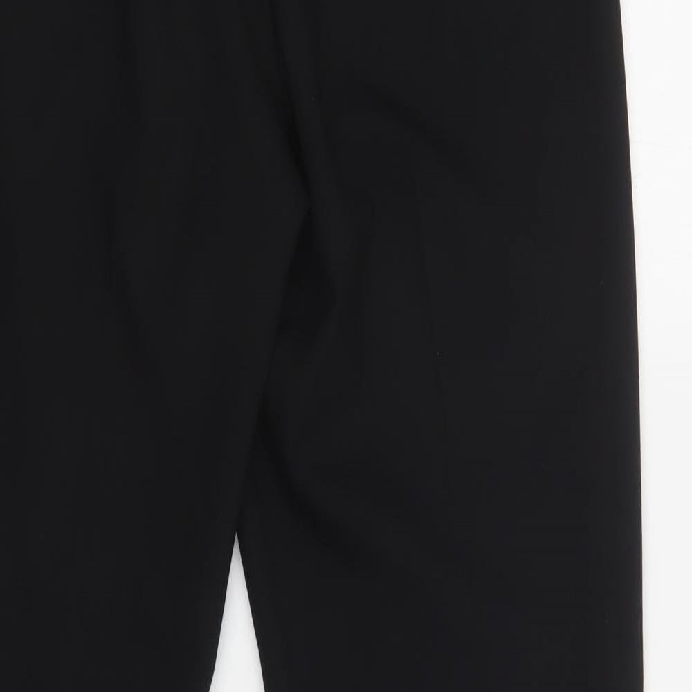 George Womens Black  Polyester Dungarees Trousers Size 12 L29 in Regular Hook & Loop