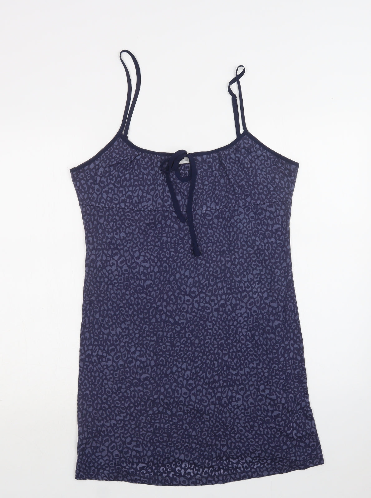 Per Una Womens Blue Animal Print Cotton Cami Dress Size 14