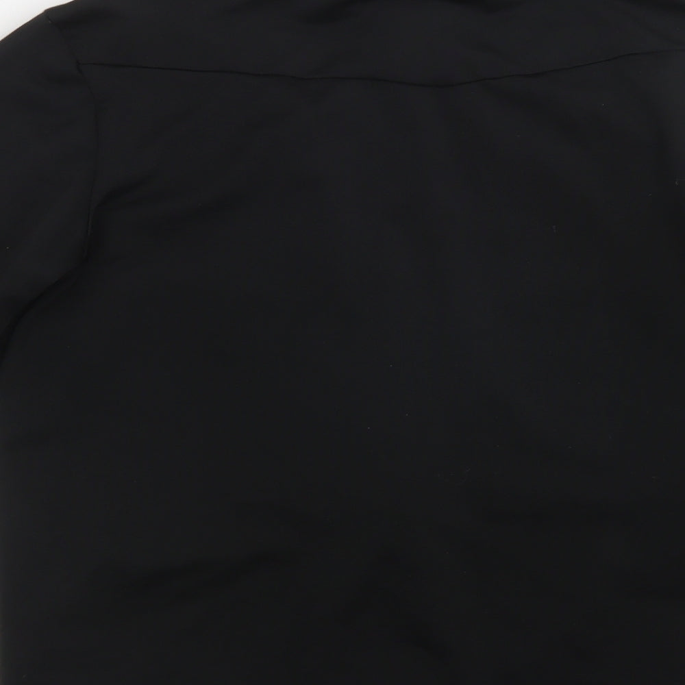 adidas Boys Black Striped Polyester Full Zip Sweatshirt Size 15-16 Years  Zip