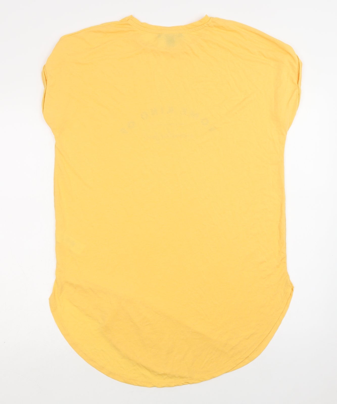 Primark Womens Yellow  Polyester Tunic Blouse Size L Crew Neck - Wonderful