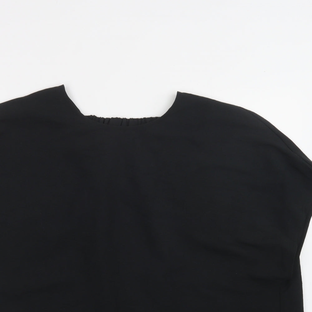 Primark Womens Black  Polyester Basic Blouse Size 18 Round Neck