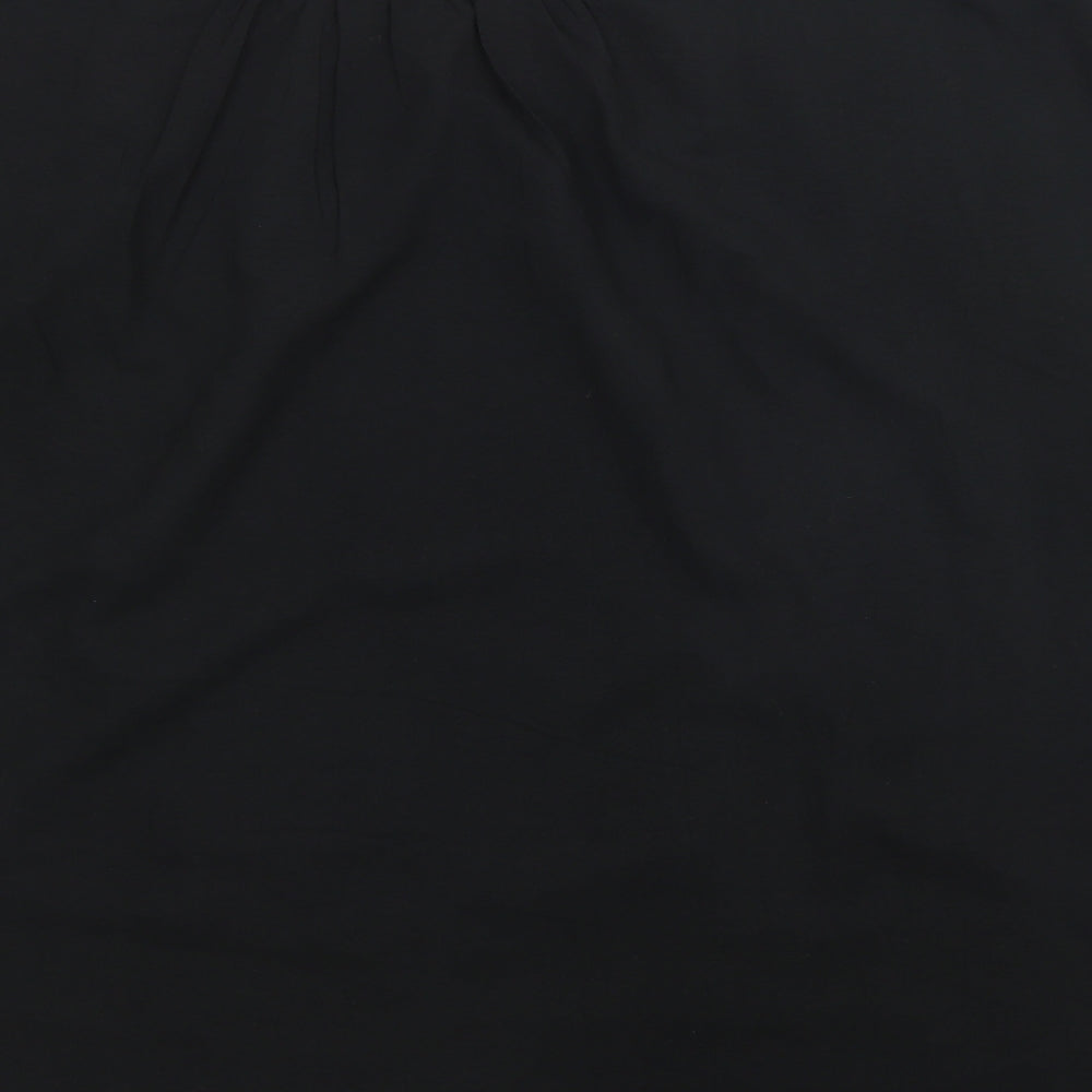 Primark Womens Black  Polyester Basic Blouse Size 18 Round Neck