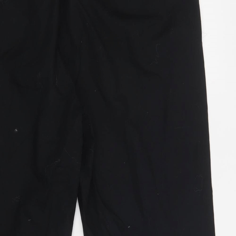 George Womens Black  Cotton Trousers  Size 18 L27 in Regular Button