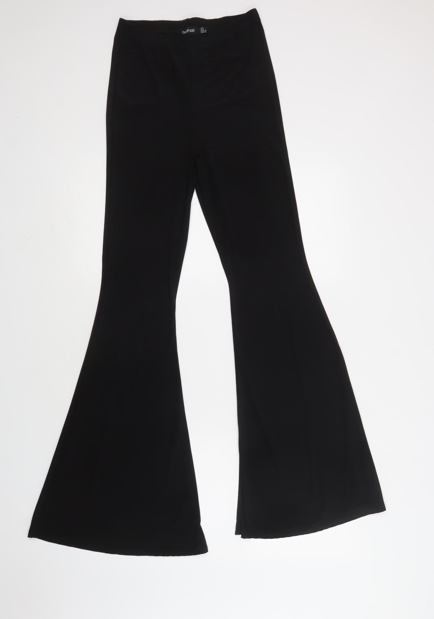 Boohoo Womens Black  Polyester Jegging Trousers Size 8 L33 in Regular
