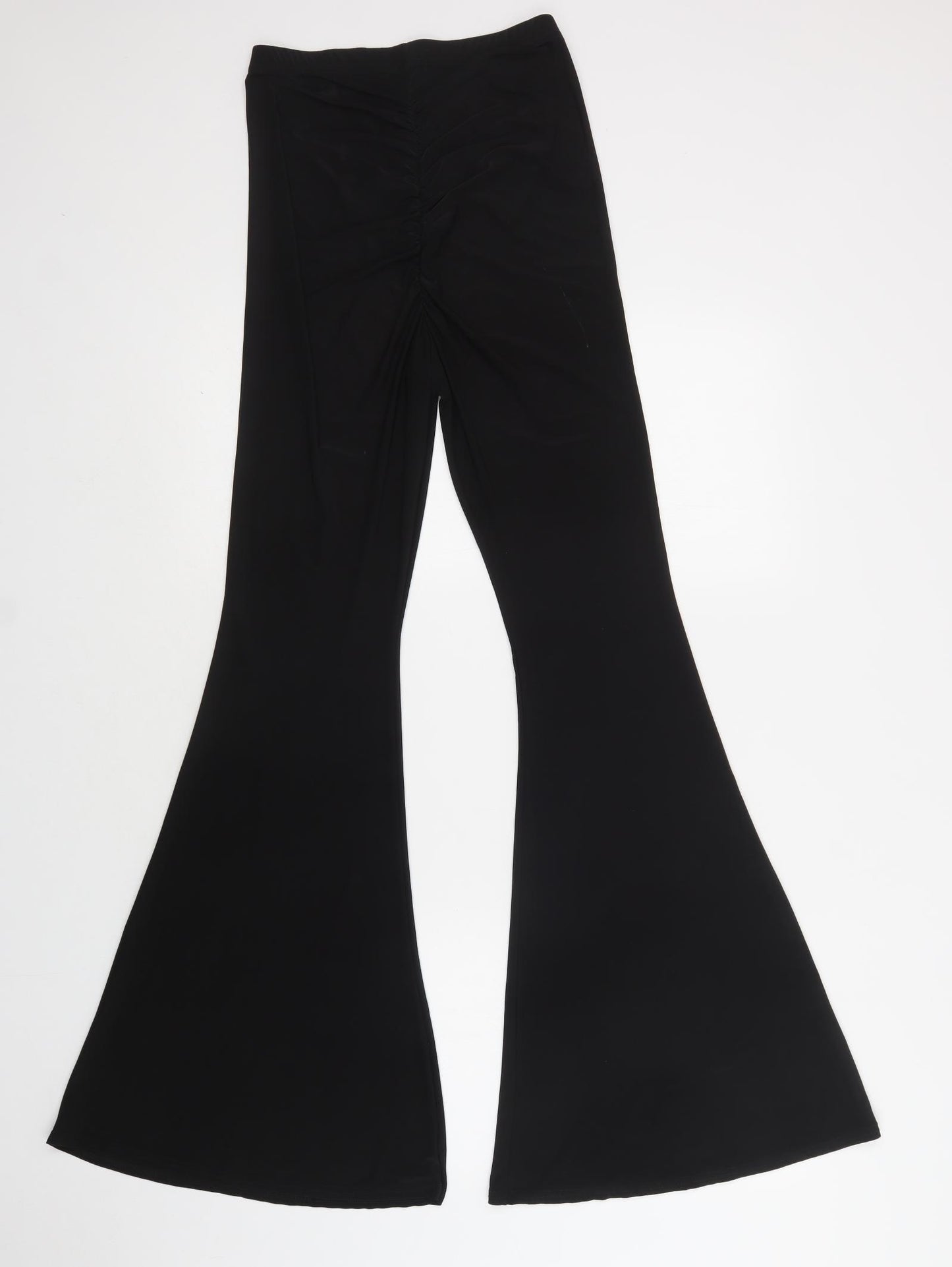 Boohoo Womens Black  Polyester Jegging Trousers Size 8 L33 in Regular