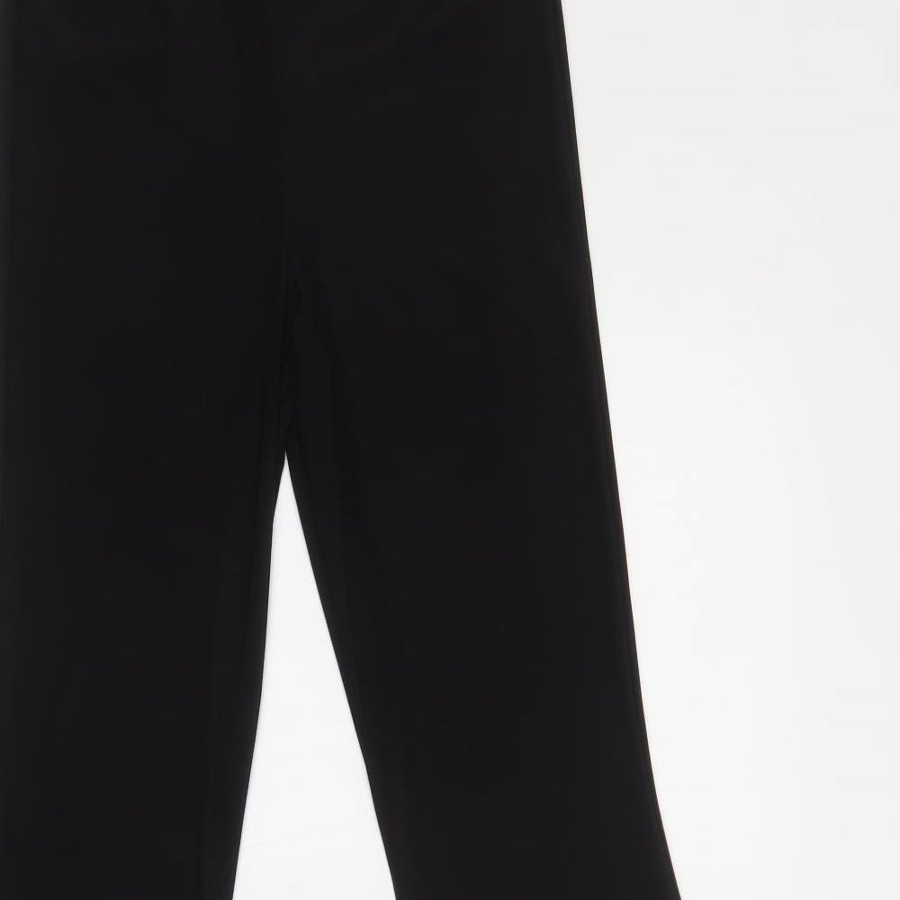 Boohoo Womens Black  Polyester Jegging Trousers Size 8 L33 in Regular
