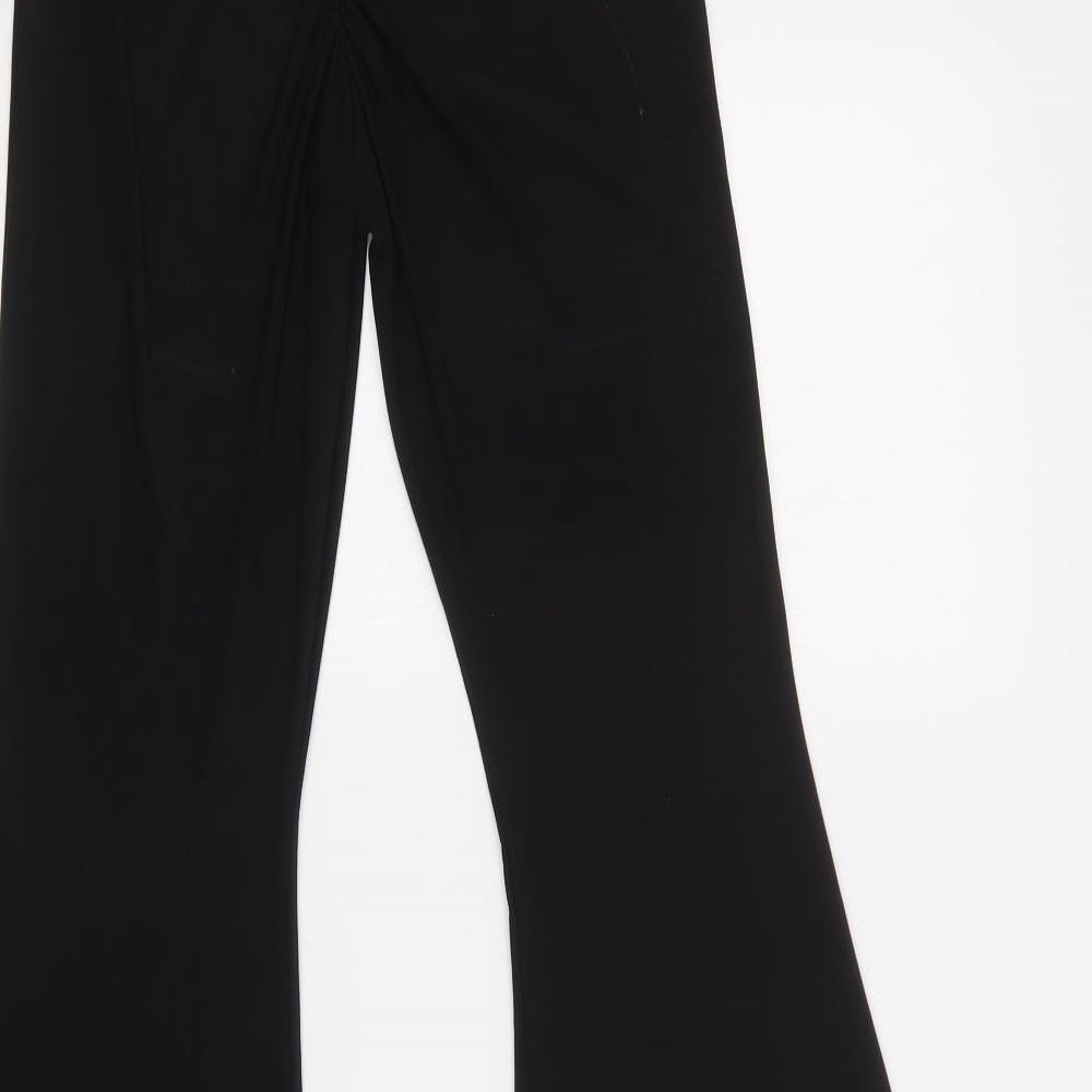 Boohoo Womens Black  Polyester Jegging Trousers Size 8 L33 in Regular