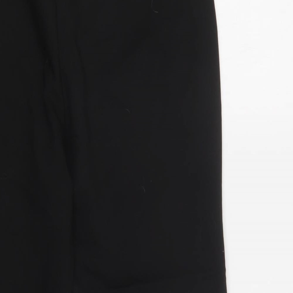 Papaya Womens Black  Polyester Dress Pants Trousers Size 12 L27 in Regular Hook & Loop