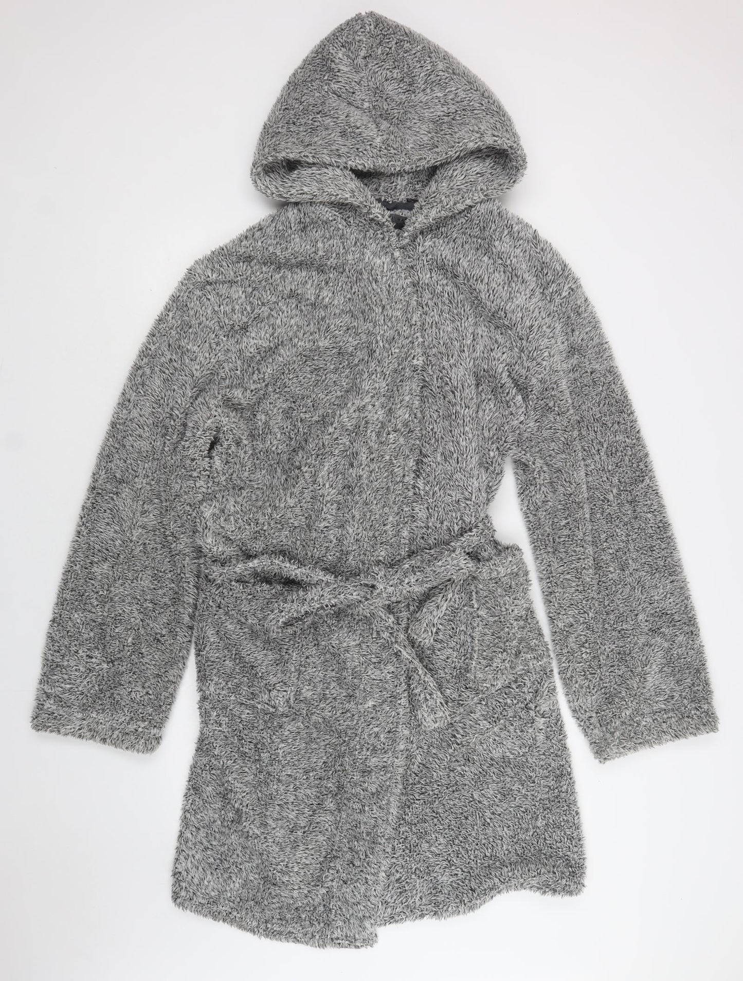 Primark Mens Grey Solid Polyester  Robe Size L