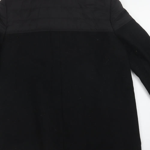 George Womens Black   Biker Coat Size 12  Zip