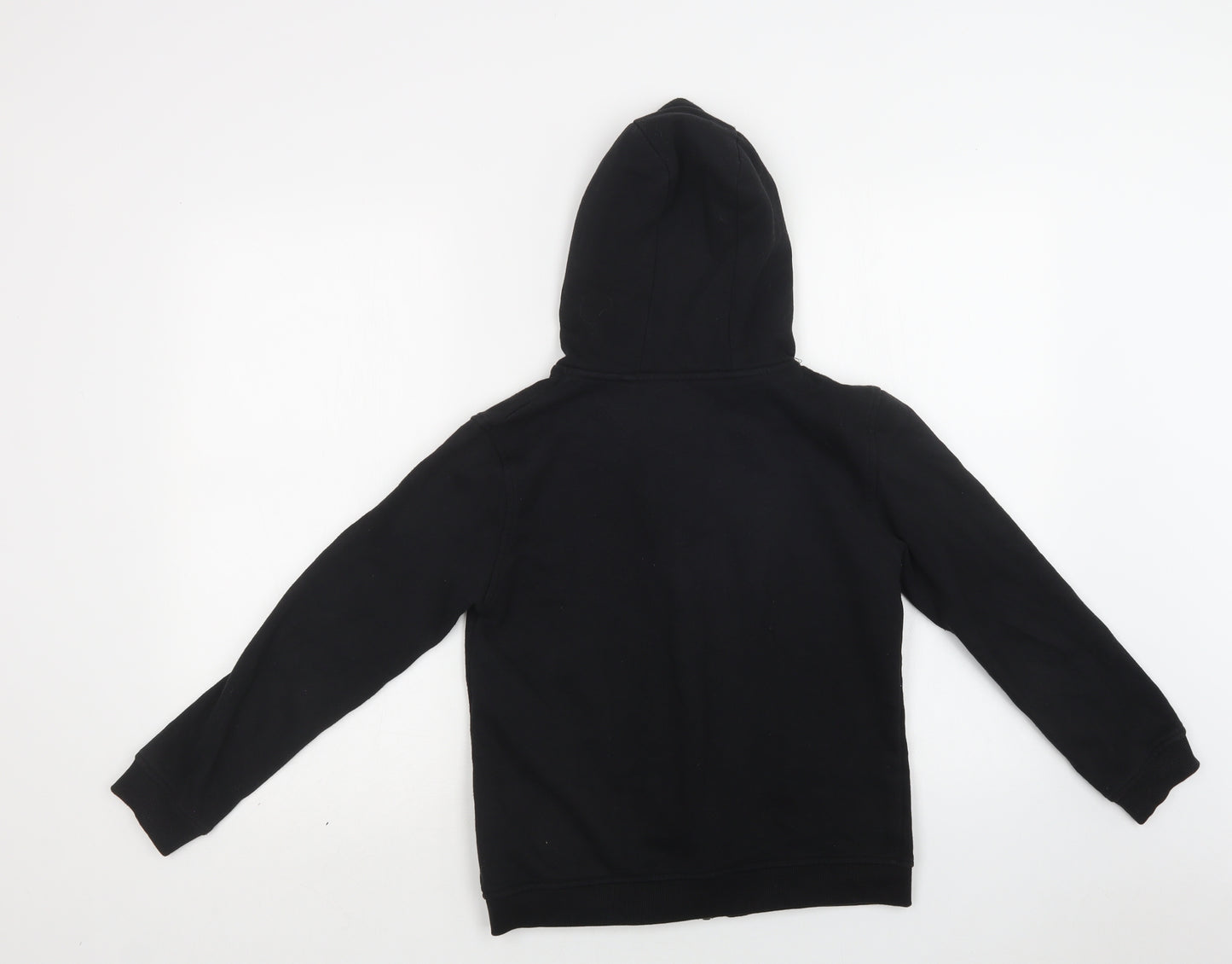 Primark Boys Black  Cotton Full Zip Hoodie Size 11-12 Years  Zip