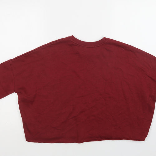Primark Womens Red  Polyester Pullover Sweatshirt Size 12