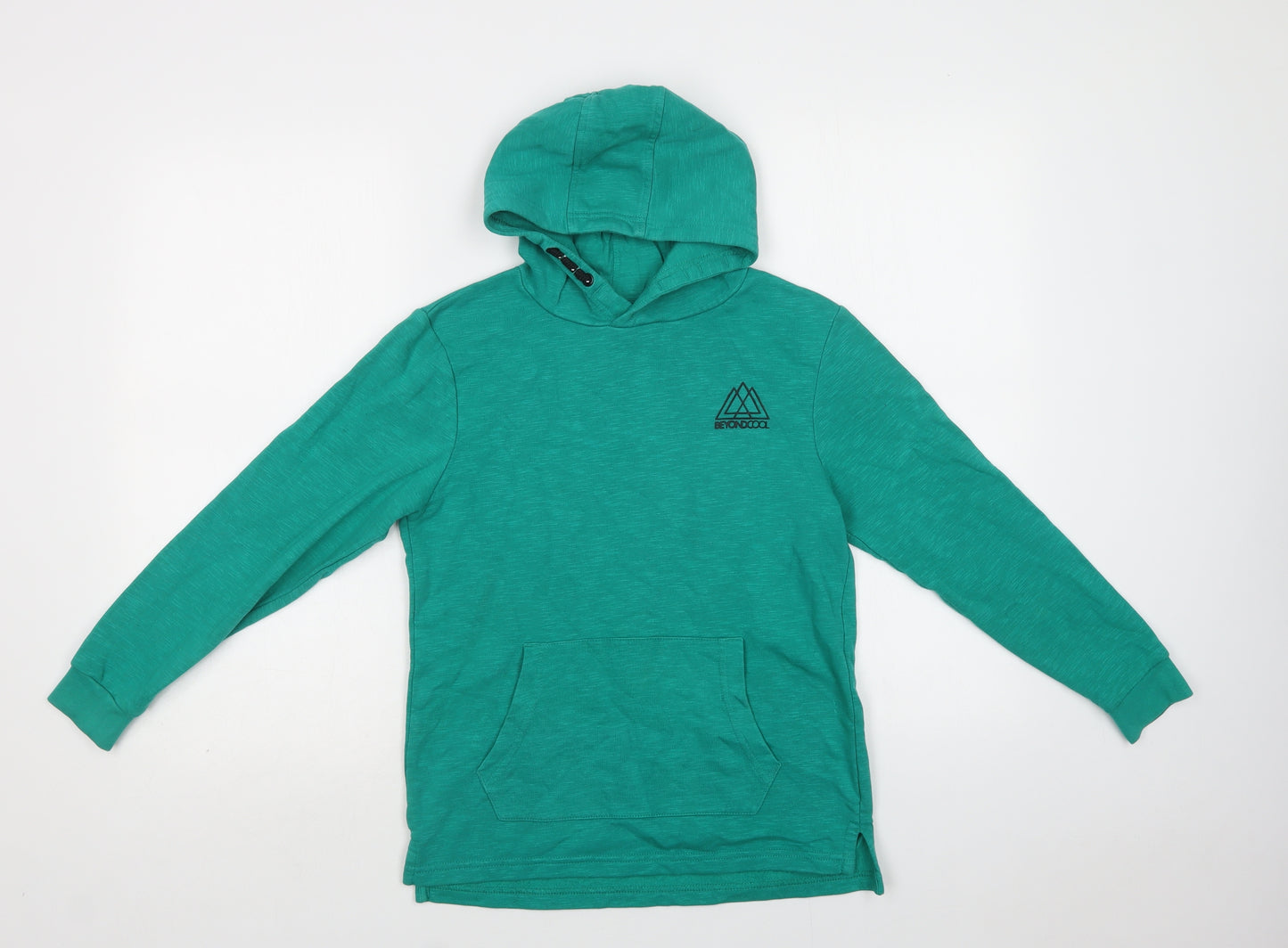 George Boys Green  Cotton Pullover Hoodie Size 10-11 Years