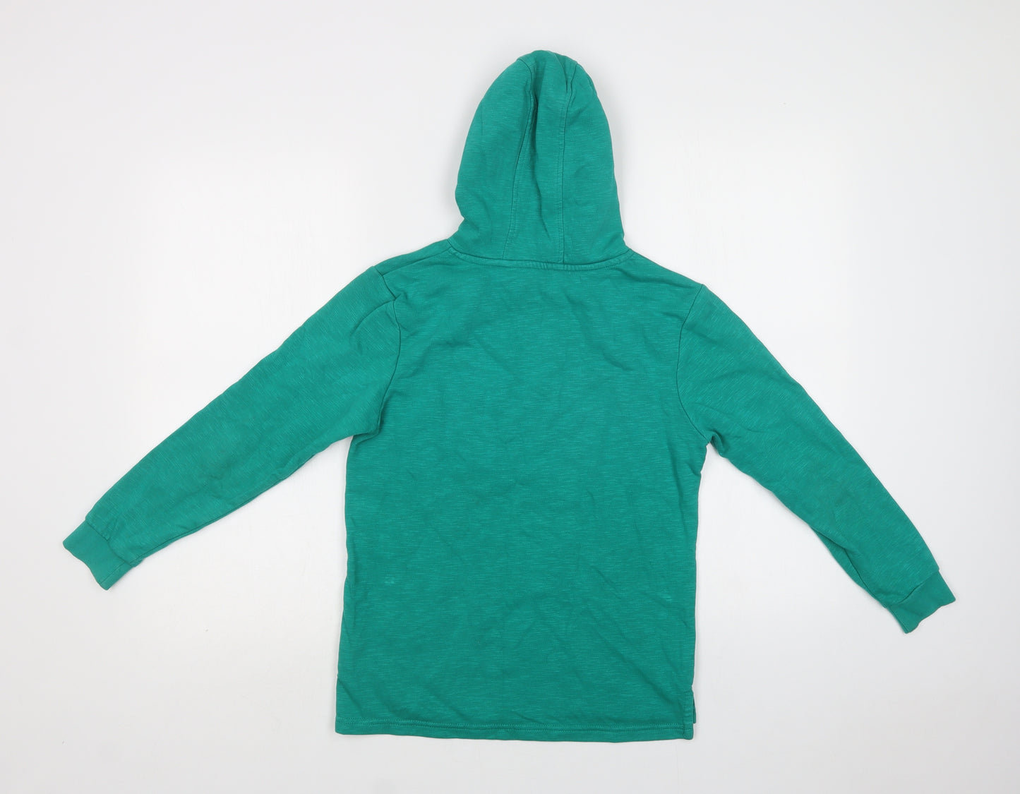 George Boys Green  Cotton Pullover Hoodie Size 10-11 Years