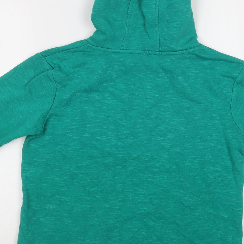 George Boys Green  Cotton Pullover Hoodie Size 10-11 Years