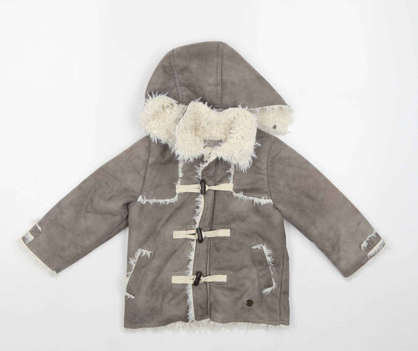 Boboli Girls Grey   Jacket  Size 2 Years  Zip