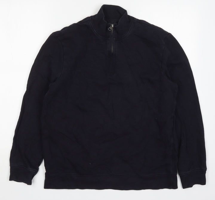 MVP Mens Blue  Cotton Pullover Sweatshirt Size M