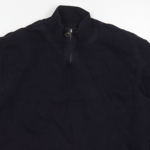 MVP Mens Blue  Cotton Pullover Sweatshirt Size M