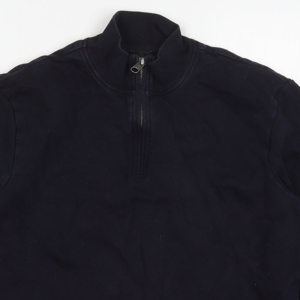 MVP Mens Blue  Cotton Pullover Sweatshirt Size M