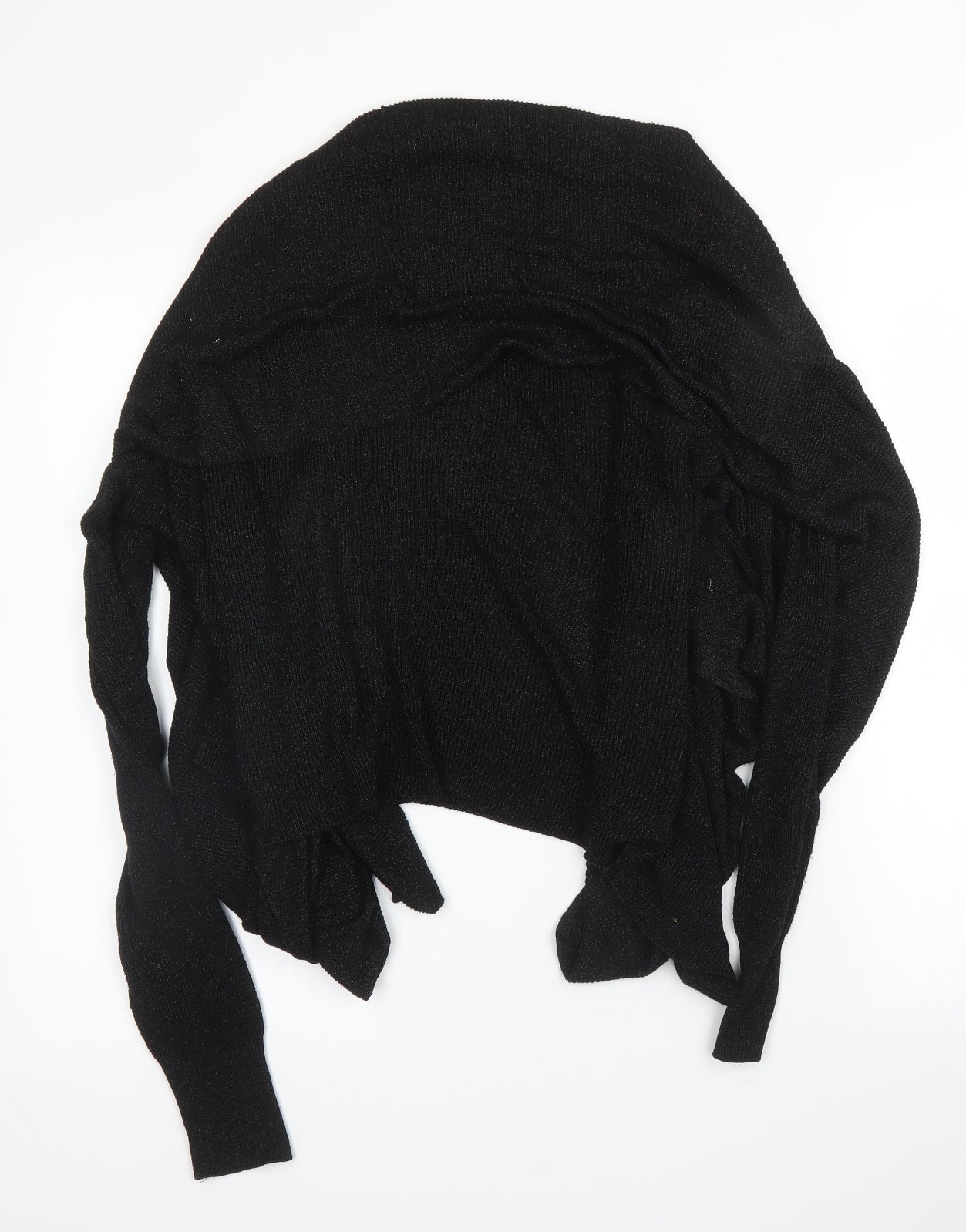 Joseph Womens Black V-Neck  Silk Cardigan Jumper Size L