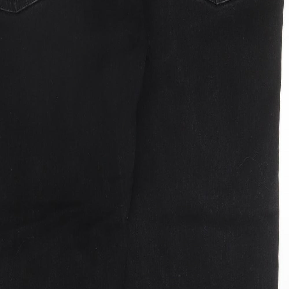Topman Mens Black  Cotton Skinny Jeans Size 36 in L31 in Regular Button