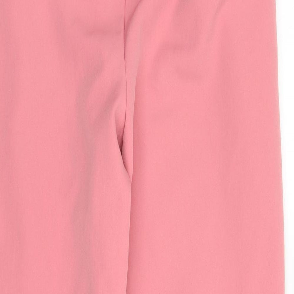 Zara Womens Pink  Polyester Trousers  Size S L24 in Regular Zip