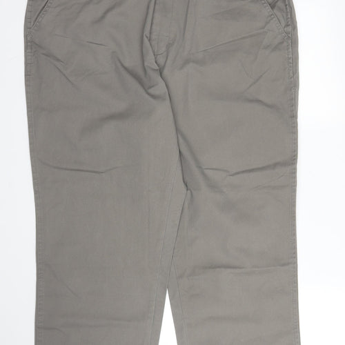 Premier Man Mens Beige  Cotton Trousers  Size 36 in L26 in Regular