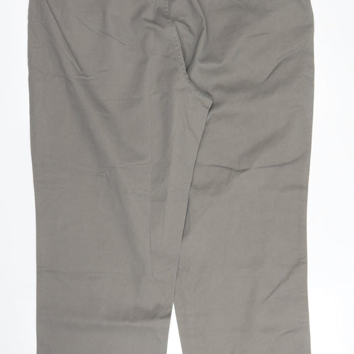 Premier Man Mens Beige  Cotton Trousers  Size 36 in L26 in Regular