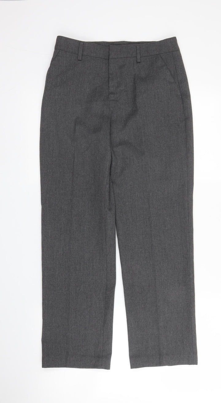 Urban Outlaws Boys Grey  Viscose Carpenter Trousers Size 11 Years L25 in Regular Zip