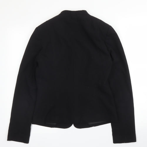 New Look Womens Black  Polyester Jacket Blazer Size 10