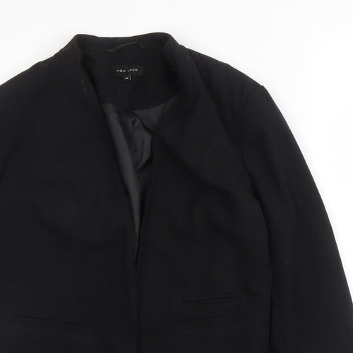 New Look Womens Black  Polyester Jacket Blazer Size 10