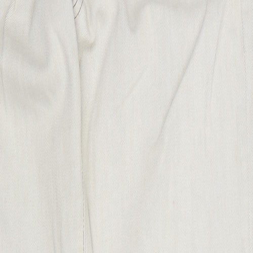 River Island Womens Beige  Cotton Tapered Jeans Size 10 L30 in Regular Zip