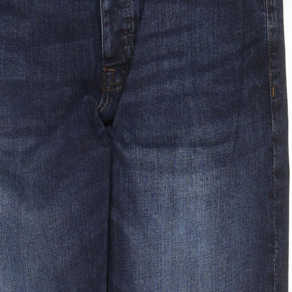 Primark Mens Blue  Cotton Straight Jeans Size 38 in L30 in Regular Button