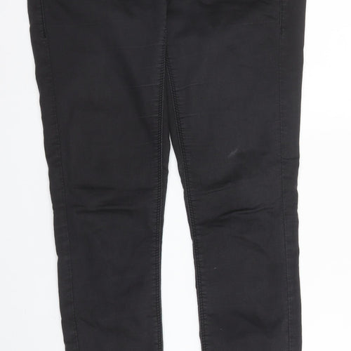 Topshop Womens Black  Cotton Skinny Jeans Size 28 in L32 in Regular Zip