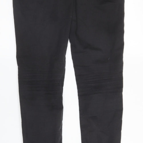Topshop Womens Black  Cotton Skinny Jeans Size 28 in L32 in Regular Zip