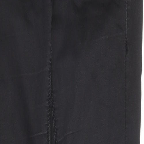 Topshop Womens Black  Cotton Skinny Jeans Size 28 in L32 in Regular Zip