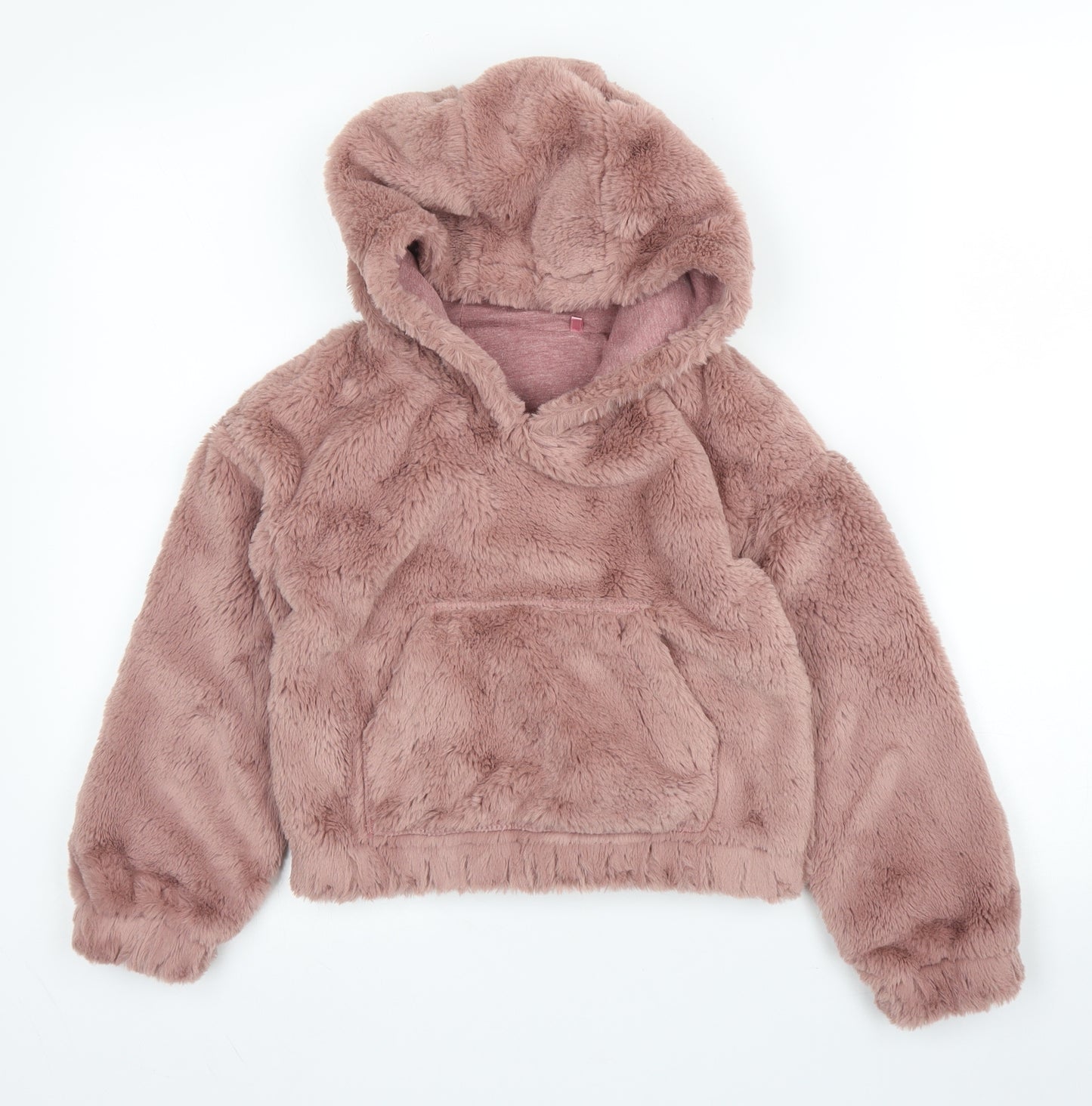 Nutmeg Girls Pink High Neck  Polyester Pullover Jumper Size 8 Years