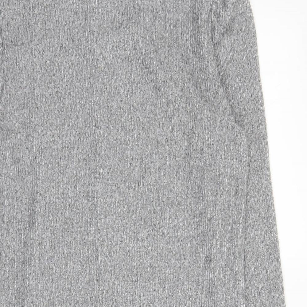 George Womens Grey  Polyester Jumper Dress  Size 10  Mock Neck