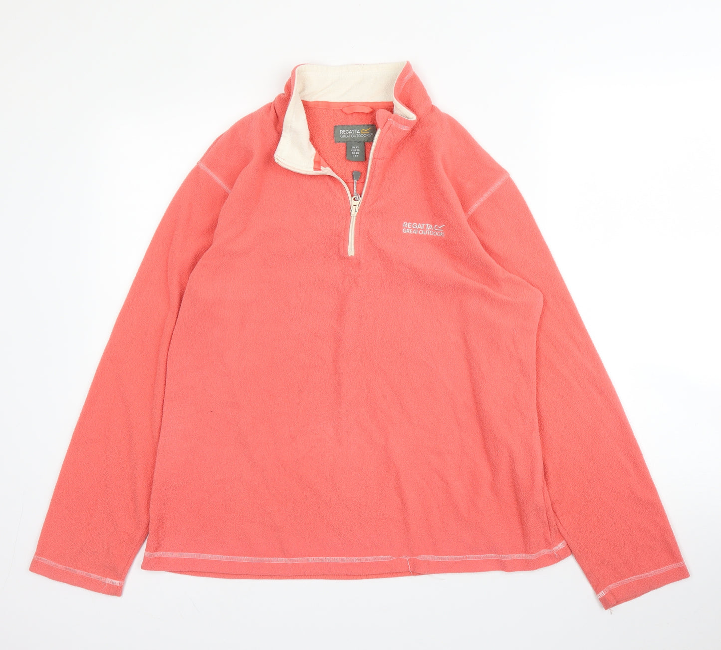 Regatta Womens Pink High Neck  Polyester Pullover Jumper Size 12