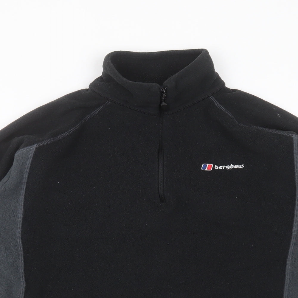 Berghaus Mens Black High Neck  Polyester Pullover Jumper Size M