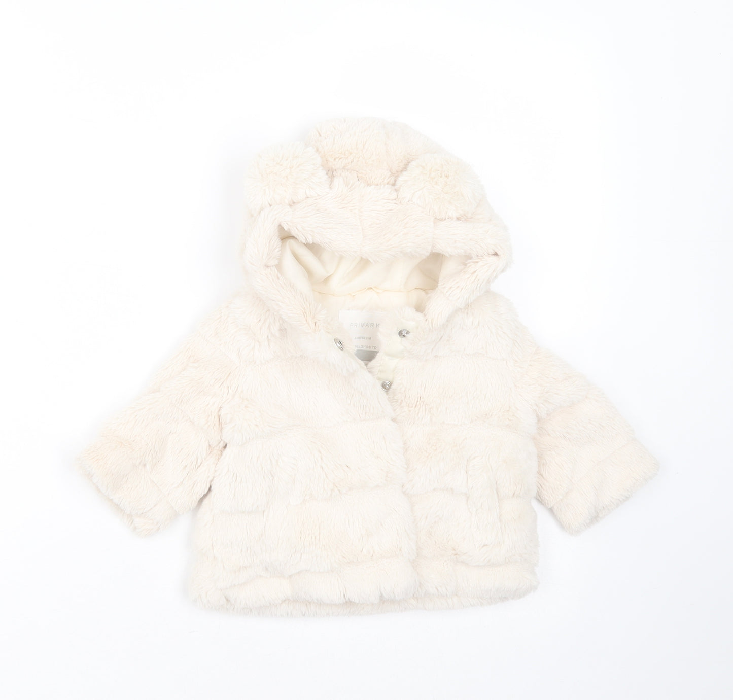 Primark Girls Ivory Striped  Jacket  Size 3-6 Months   Button