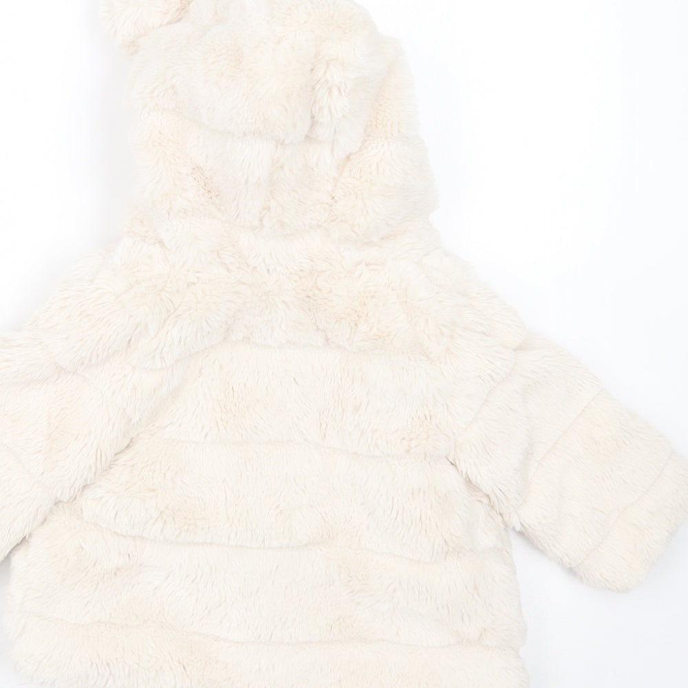 Primark Girls Ivory Striped  Jacket  Size 3-6 Months   Button