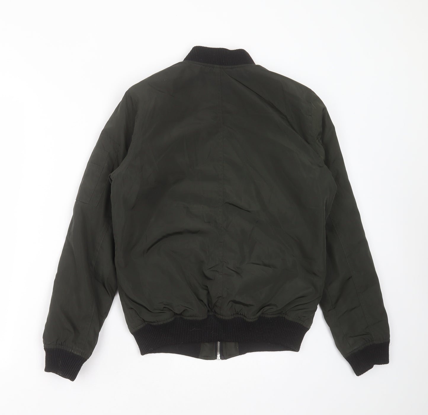 New Look Womens Green   Bomber Jacket Jacket Size 8  Zip