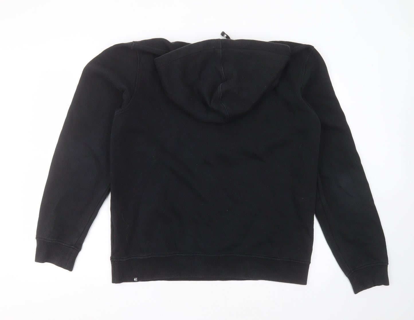 etnies Mens Black  Cotton Pullover Hoodie Size L