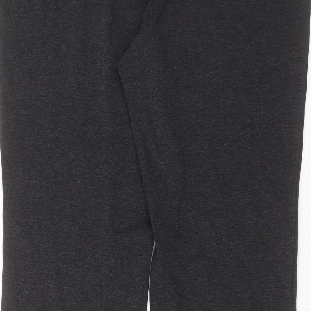 Marks and Spencer Womens Grey  Viscose Trousers  Size 16 L28 in Regular