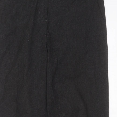Marks and Spencer Womens Grey  Polyester Blend Trousers  Size 36 in L30 in Regular Zip