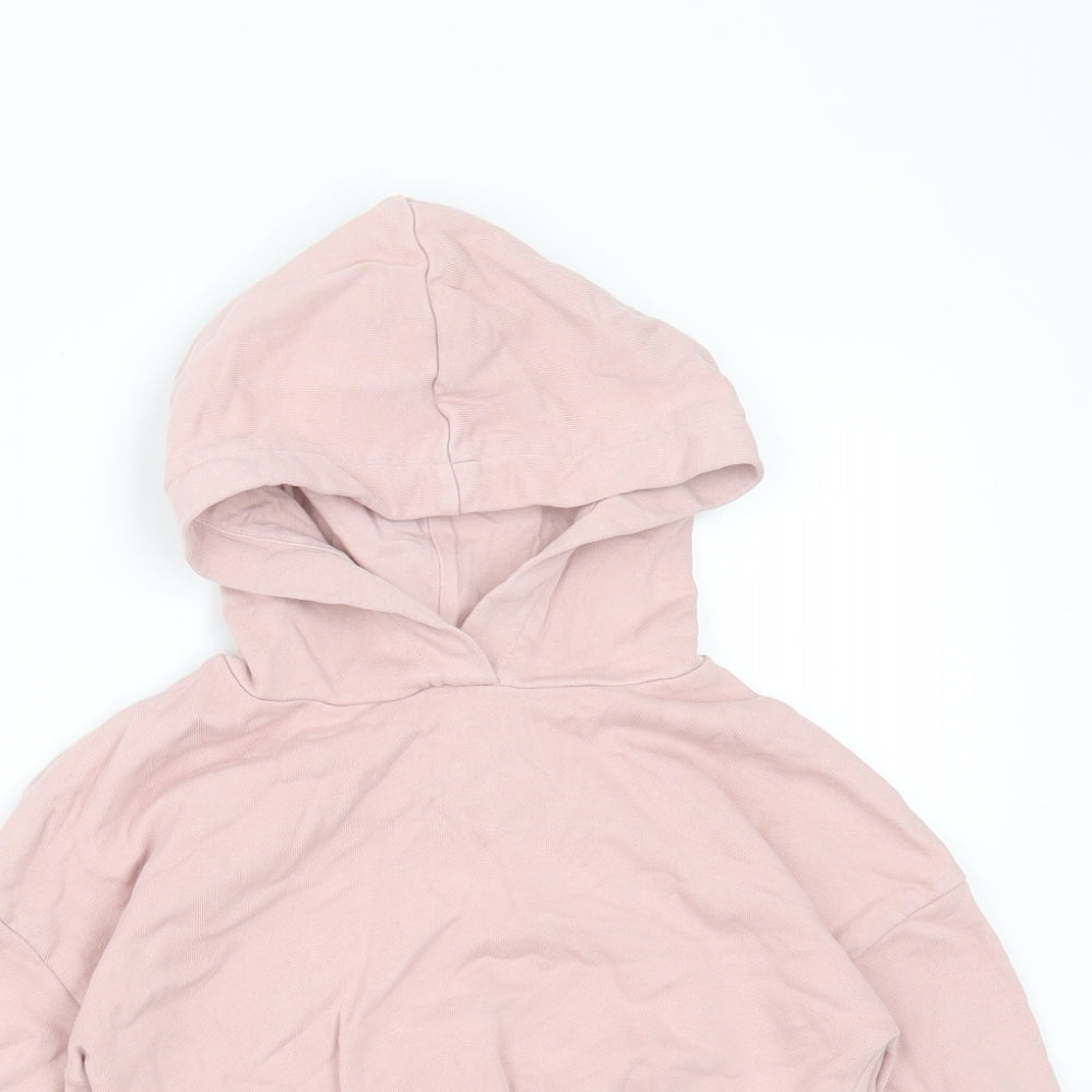 TU Girls Pink  Cotton Pullover Hoodie Size 3 Years